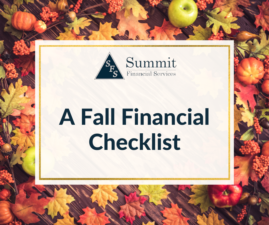 A Fall Financial Checklist